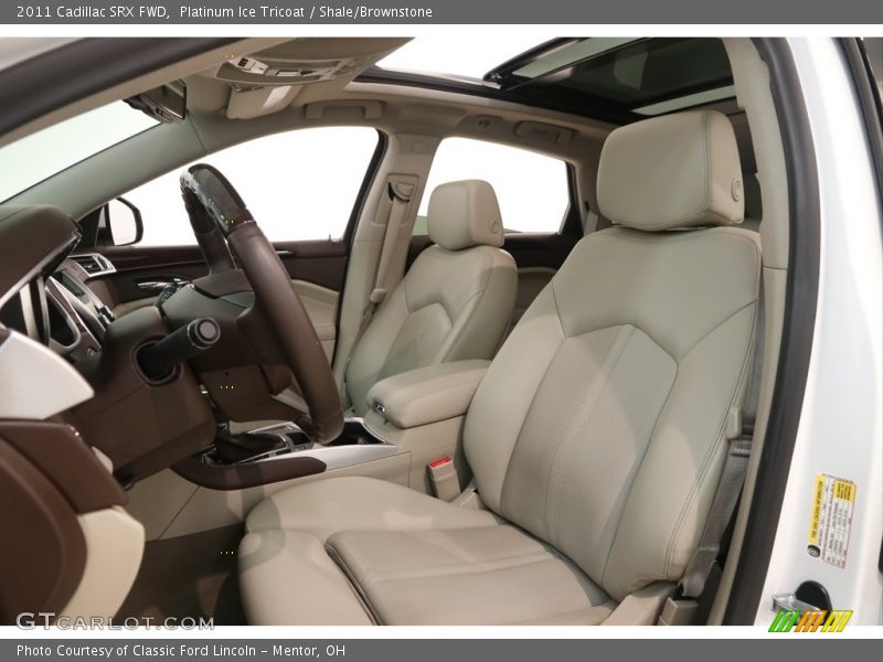Platinum Ice Tricoat / Shale/Brownstone 2011 Cadillac SRX FWD
