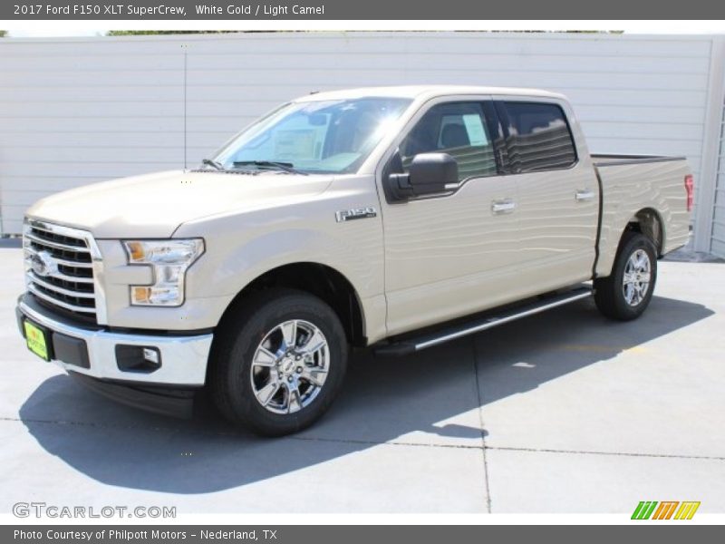 White Gold / Light Camel 2017 Ford F150 XLT SuperCrew