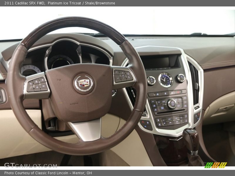 Platinum Ice Tricoat / Shale/Brownstone 2011 Cadillac SRX FWD
