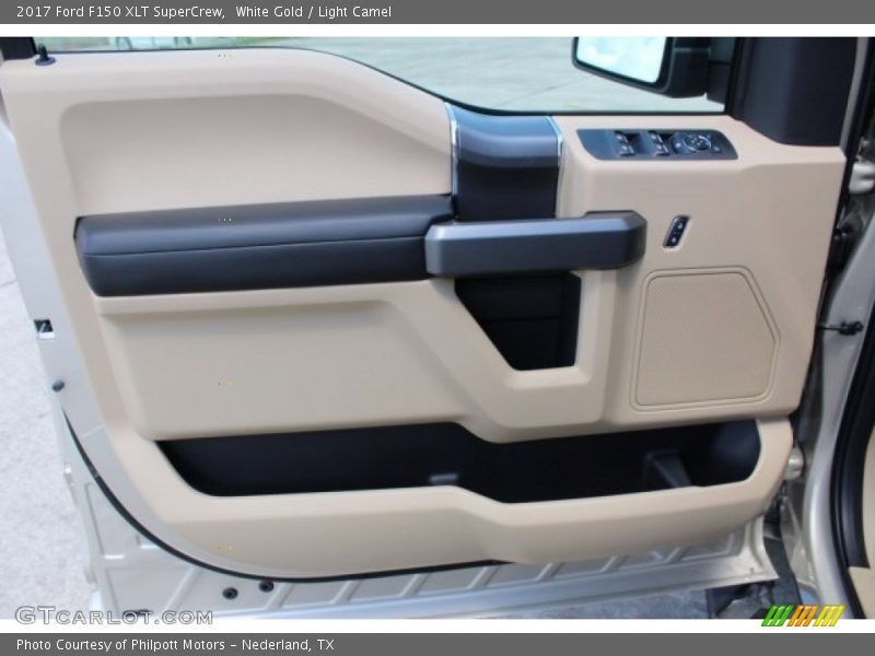 White Gold / Light Camel 2017 Ford F150 XLT SuperCrew