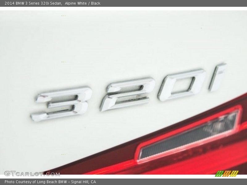 Alpine White / Black 2014 BMW 3 Series 320i Sedan