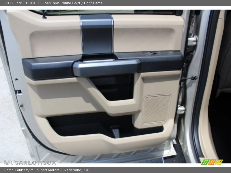 White Gold / Light Camel 2017 Ford F150 XLT SuperCrew
