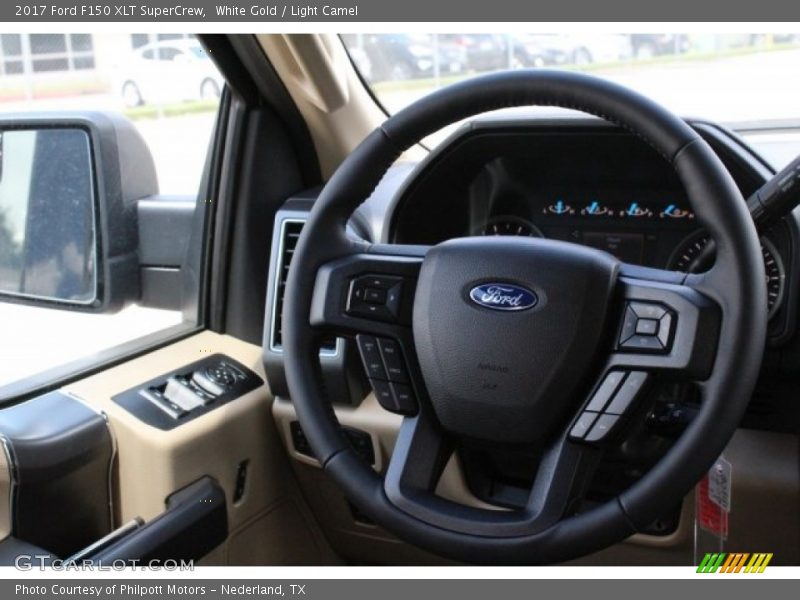 White Gold / Light Camel 2017 Ford F150 XLT SuperCrew