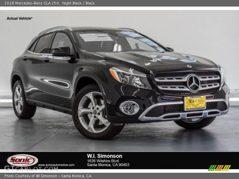 Night Black / Black 2018 Mercedes-Benz GLA 250