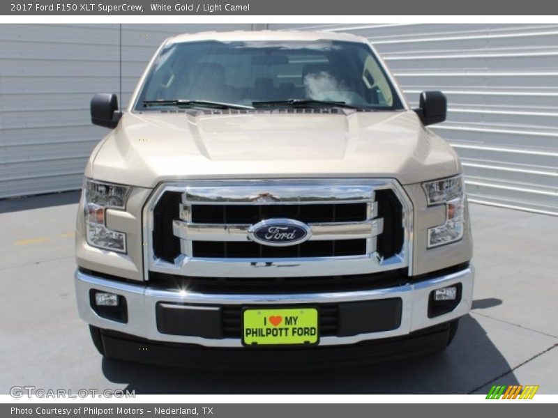 White Gold / Light Camel 2017 Ford F150 XLT SuperCrew