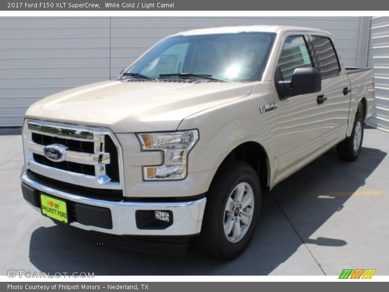 White Gold / Light Camel 2017 Ford F150 XLT SuperCrew