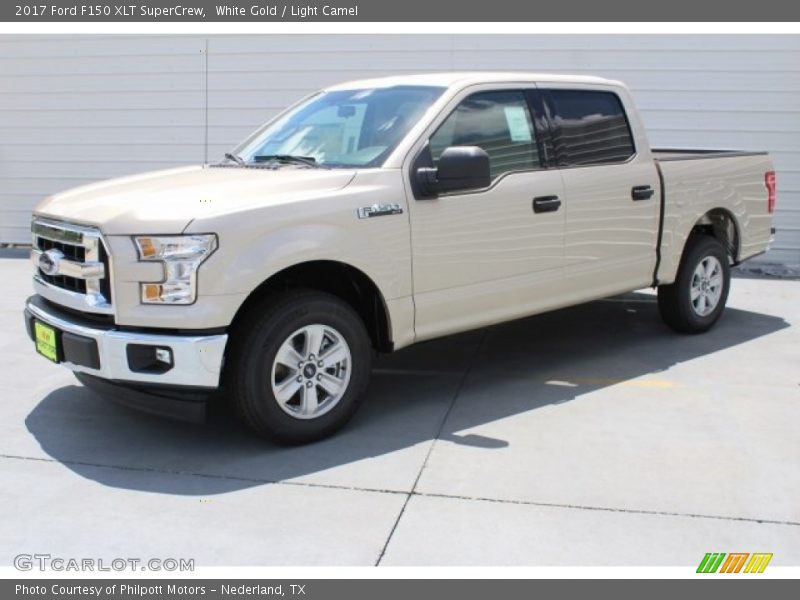 White Gold / Light Camel 2017 Ford F150 XLT SuperCrew