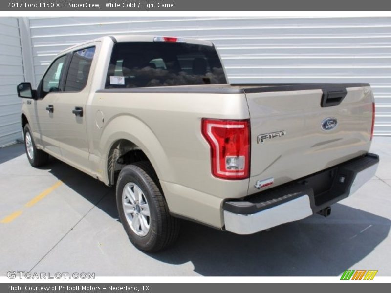 White Gold / Light Camel 2017 Ford F150 XLT SuperCrew