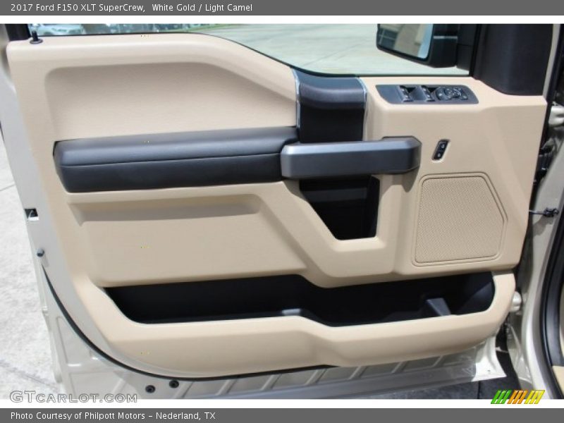 White Gold / Light Camel 2017 Ford F150 XLT SuperCrew