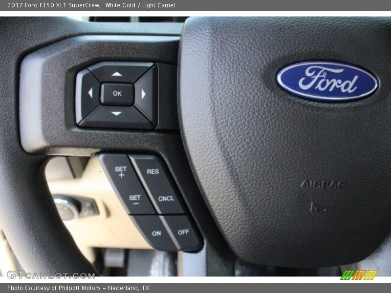 White Gold / Light Camel 2017 Ford F150 XLT SuperCrew