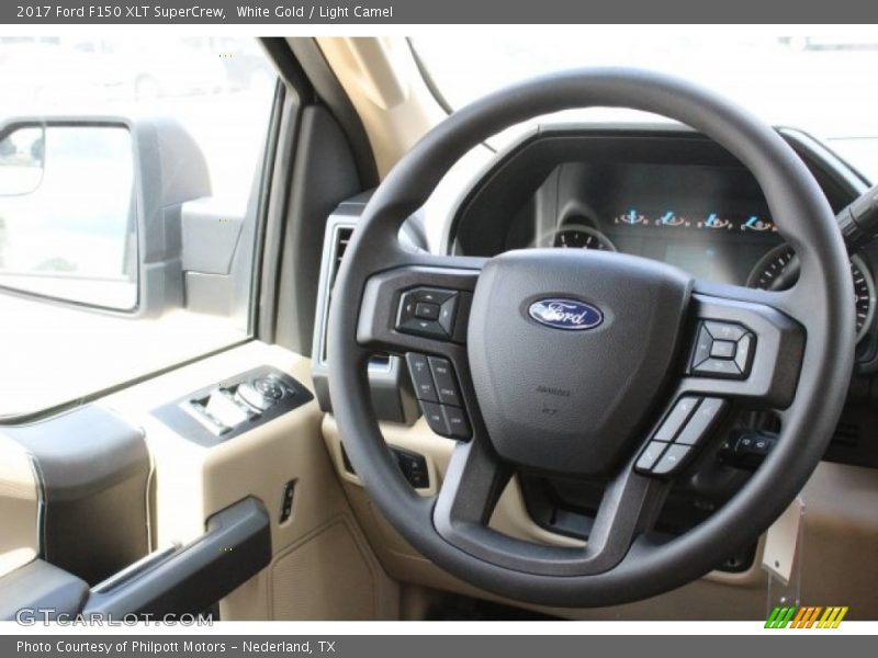 White Gold / Light Camel 2017 Ford F150 XLT SuperCrew
