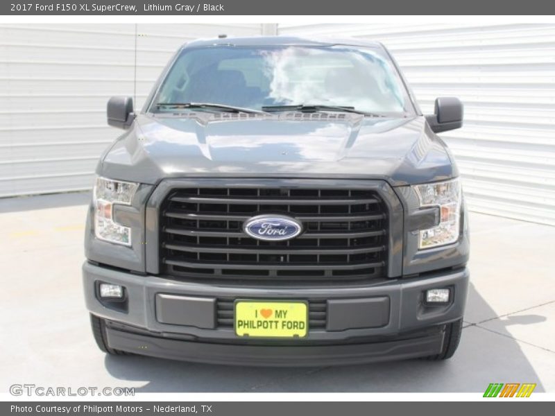 Lithium Gray / Black 2017 Ford F150 XL SuperCrew