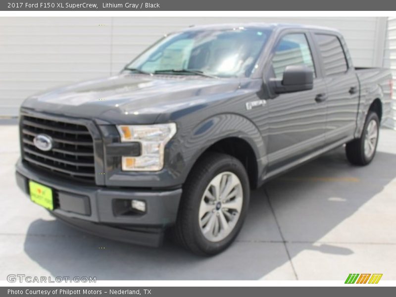 Lithium Gray / Black 2017 Ford F150 XL SuperCrew
