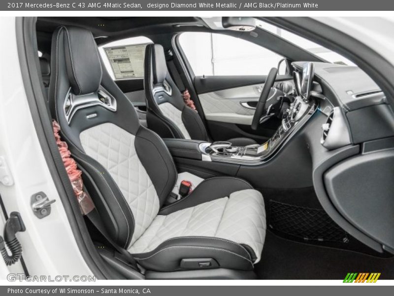  2017 C 43 AMG 4Matic Sedan AMG Black/Platinum White Interior