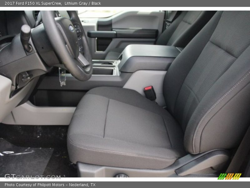 Lithium Gray / Black 2017 Ford F150 XL SuperCrew