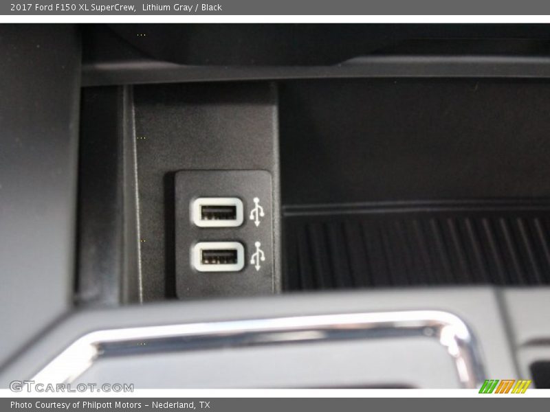Lithium Gray / Black 2017 Ford F150 XL SuperCrew