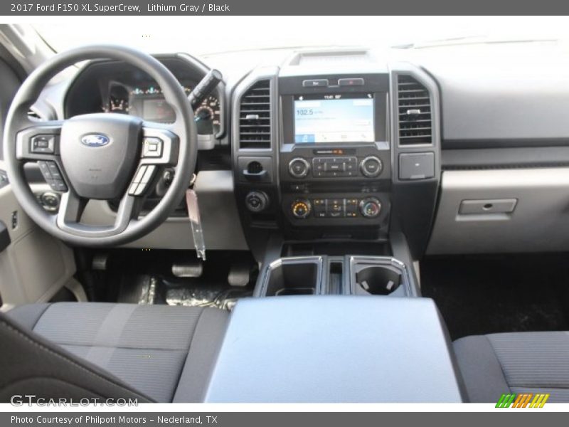 Lithium Gray / Black 2017 Ford F150 XL SuperCrew