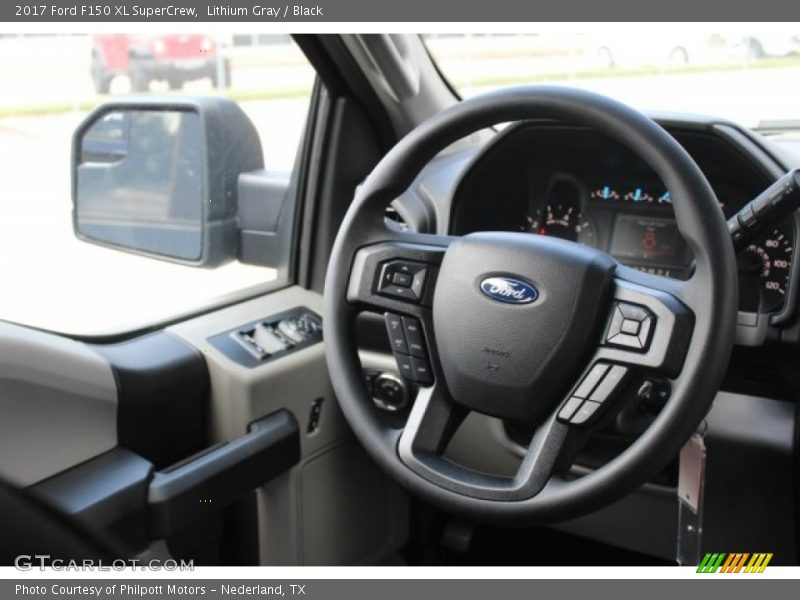 Lithium Gray / Black 2017 Ford F150 XL SuperCrew