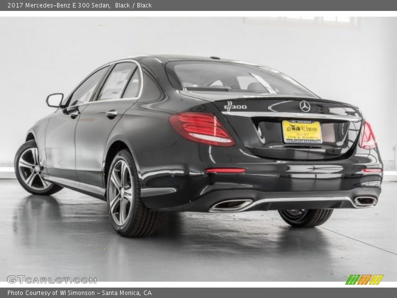 Black / Black 2017 Mercedes-Benz E 300 Sedan