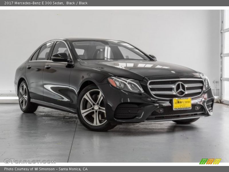 Black / Black 2017 Mercedes-Benz E 300 Sedan