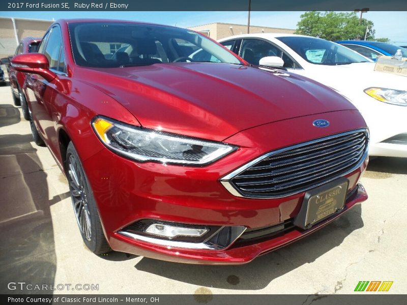 Ruby Red / Ebony 2017 Ford Fusion SE