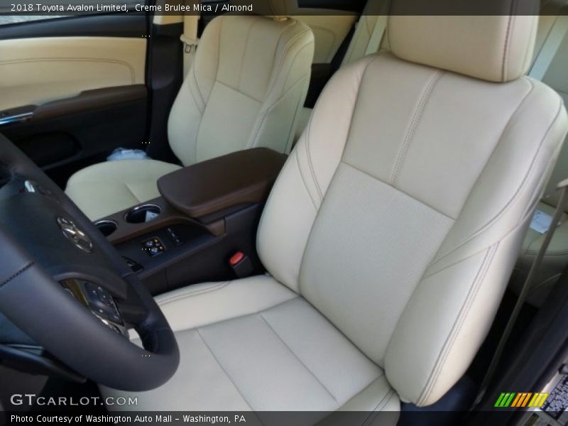 Front Seat of 2018 Avalon Limited