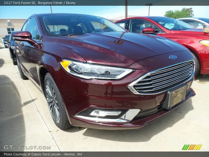 Burgundy Velvet / Ebony 2017 Ford Fusion SE