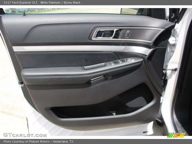 White Platinum / Ebony Black 2017 Ford Explorer XLT