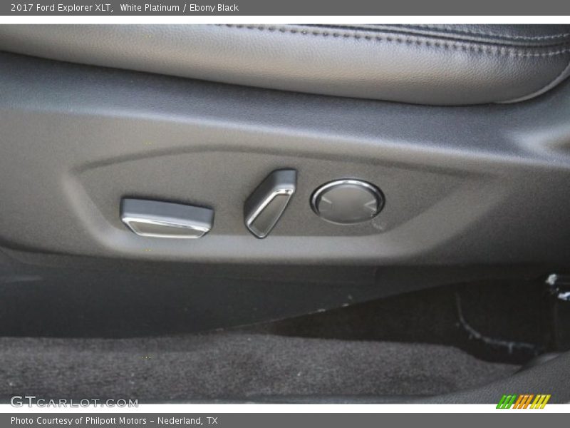 White Platinum / Ebony Black 2017 Ford Explorer XLT
