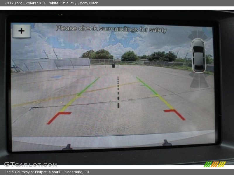 White Platinum / Ebony Black 2017 Ford Explorer XLT