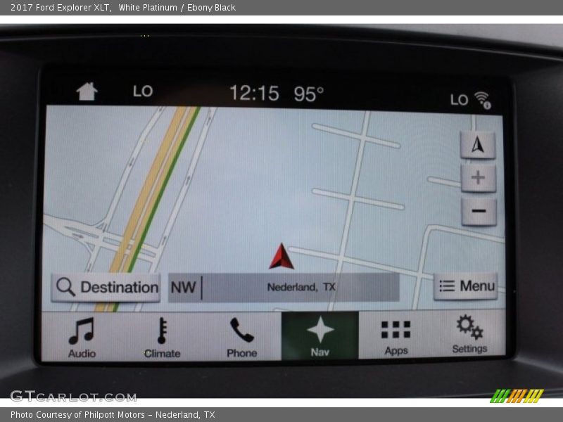 White Platinum / Ebony Black 2017 Ford Explorer XLT