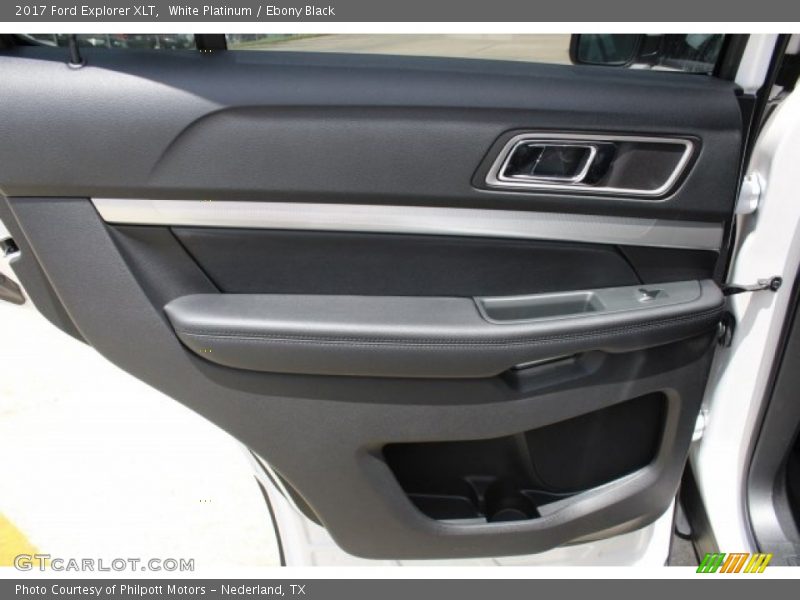 White Platinum / Ebony Black 2017 Ford Explorer XLT