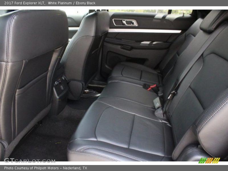 White Platinum / Ebony Black 2017 Ford Explorer XLT