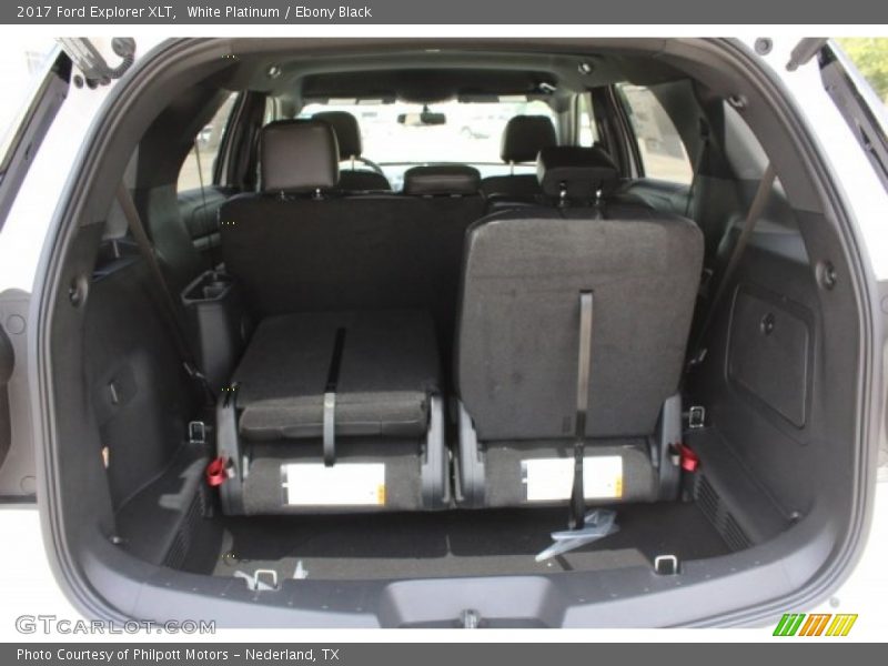 White Platinum / Ebony Black 2017 Ford Explorer XLT