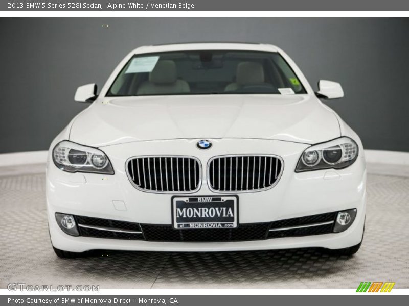 Alpine White / Venetian Beige 2013 BMW 5 Series 528i Sedan