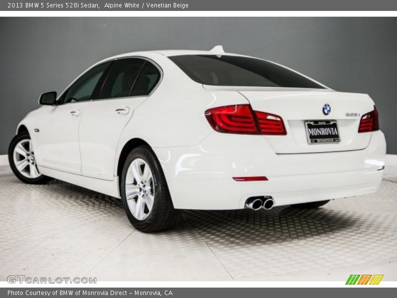 Alpine White / Venetian Beige 2013 BMW 5 Series 528i Sedan