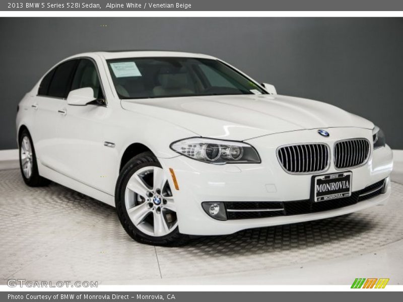 Alpine White / Venetian Beige 2013 BMW 5 Series 528i Sedan