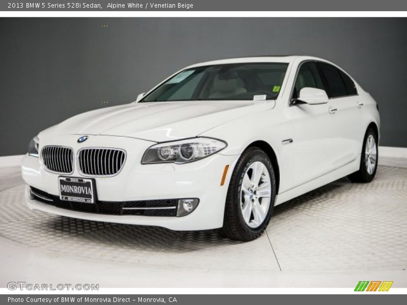 Alpine White / Venetian Beige 2013 BMW 5 Series 528i Sedan