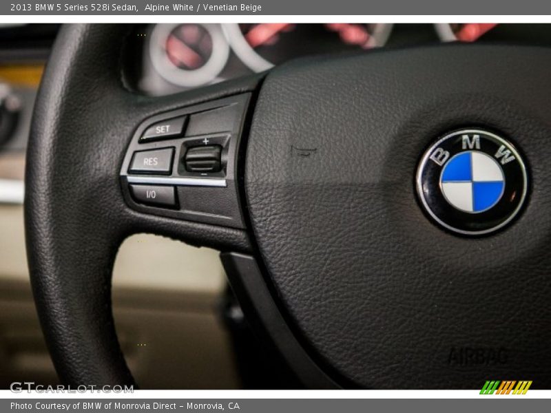 Alpine White / Venetian Beige 2013 BMW 5 Series 528i Sedan