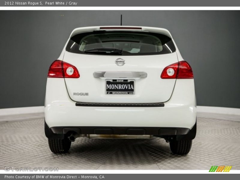 Pearl White / Gray 2012 Nissan Rogue S