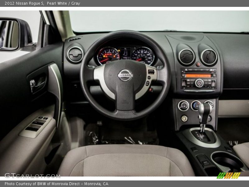 Pearl White / Gray 2012 Nissan Rogue S