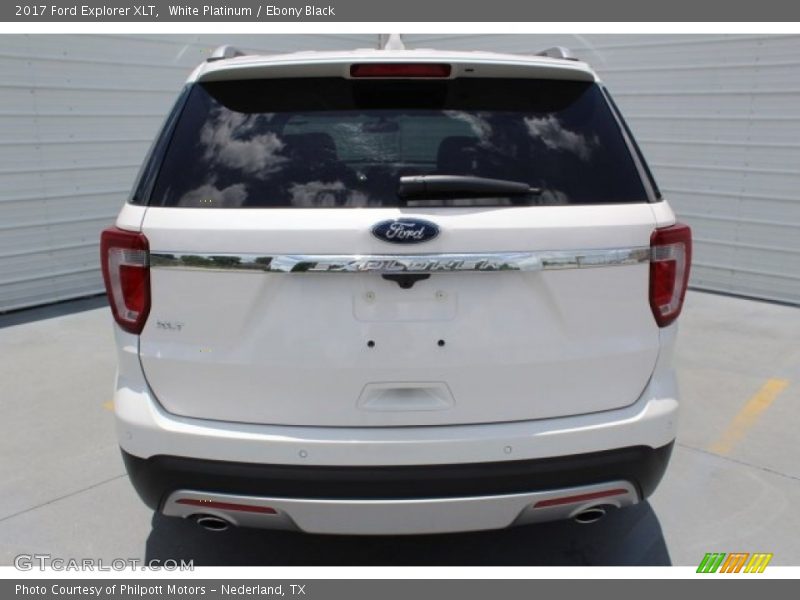 White Platinum / Ebony Black 2017 Ford Explorer XLT