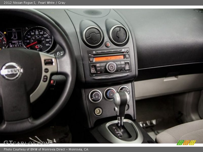 Pearl White / Gray 2012 Nissan Rogue S