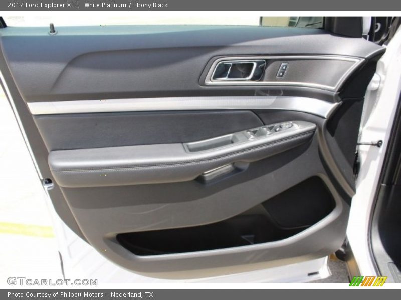 White Platinum / Ebony Black 2017 Ford Explorer XLT