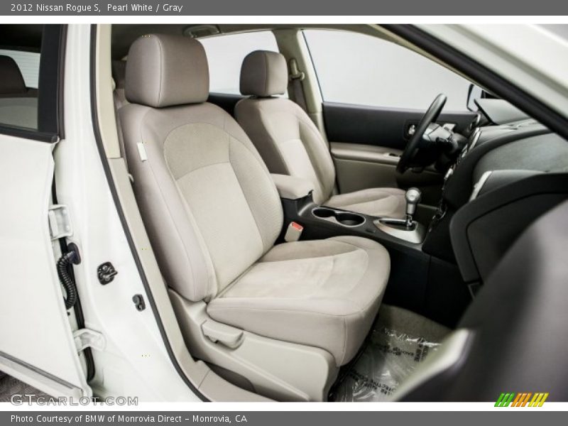 Pearl White / Gray 2012 Nissan Rogue S
