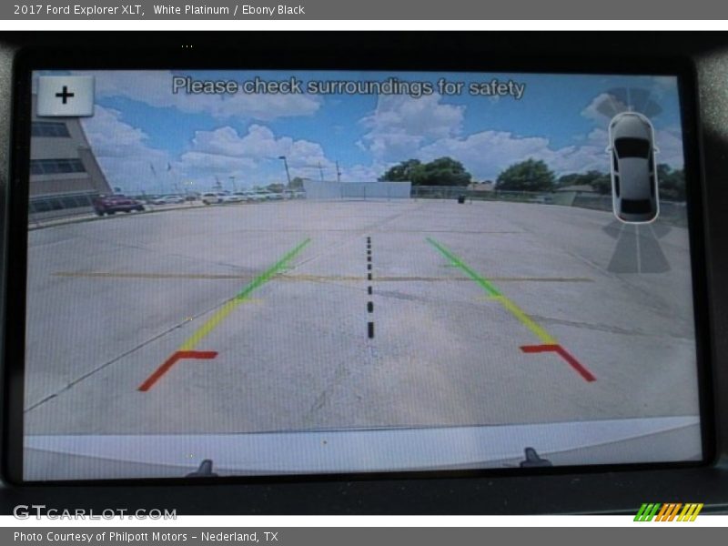 White Platinum / Ebony Black 2017 Ford Explorer XLT