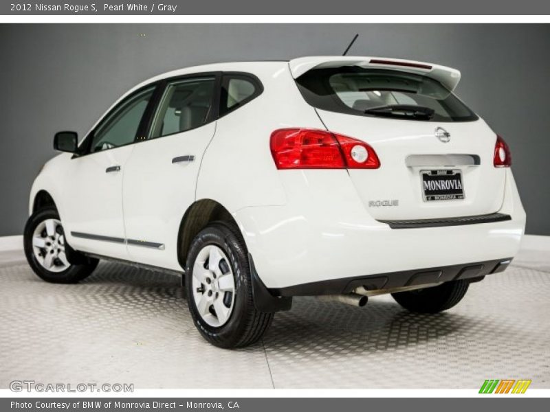 Pearl White / Gray 2012 Nissan Rogue S