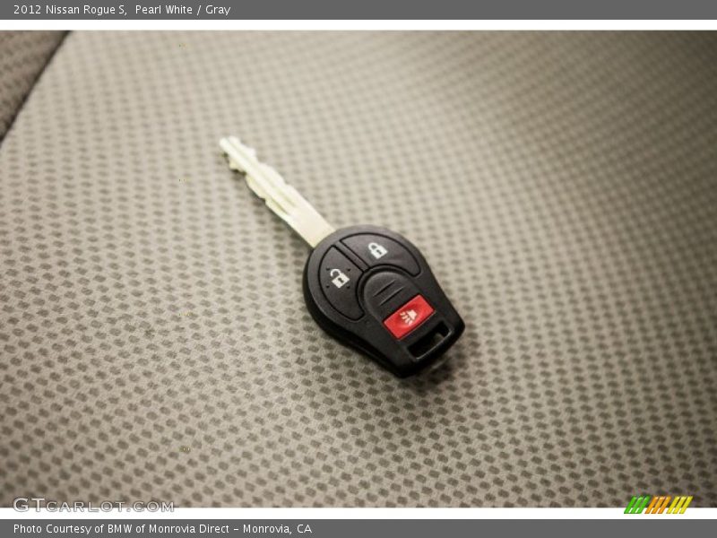 Pearl White / Gray 2012 Nissan Rogue S