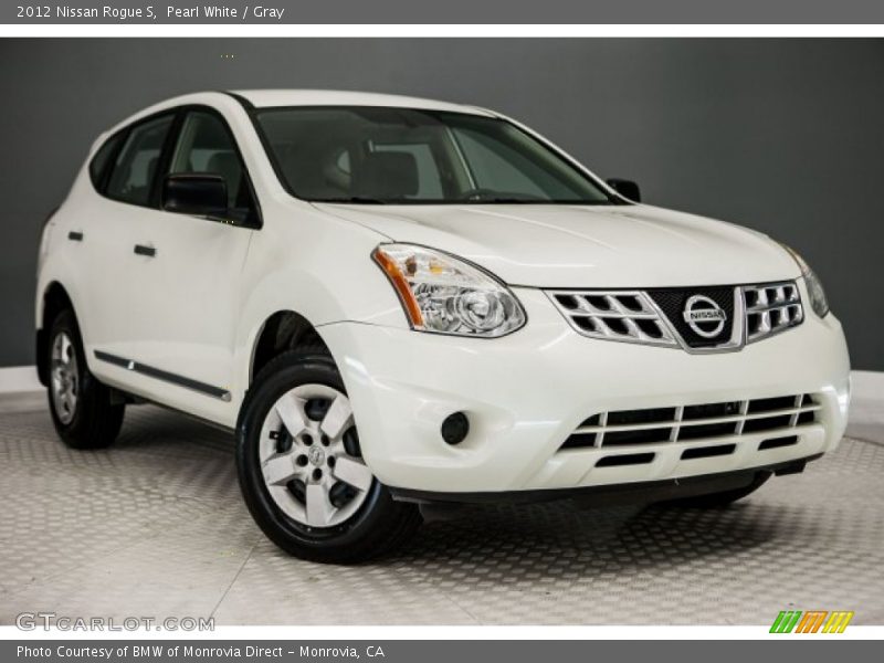 Pearl White / Gray 2012 Nissan Rogue S