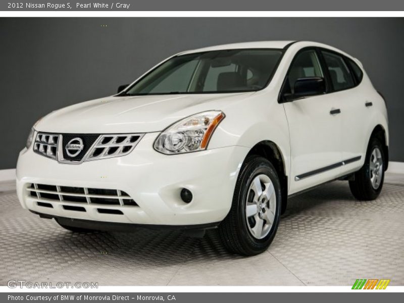 Pearl White / Gray 2012 Nissan Rogue S